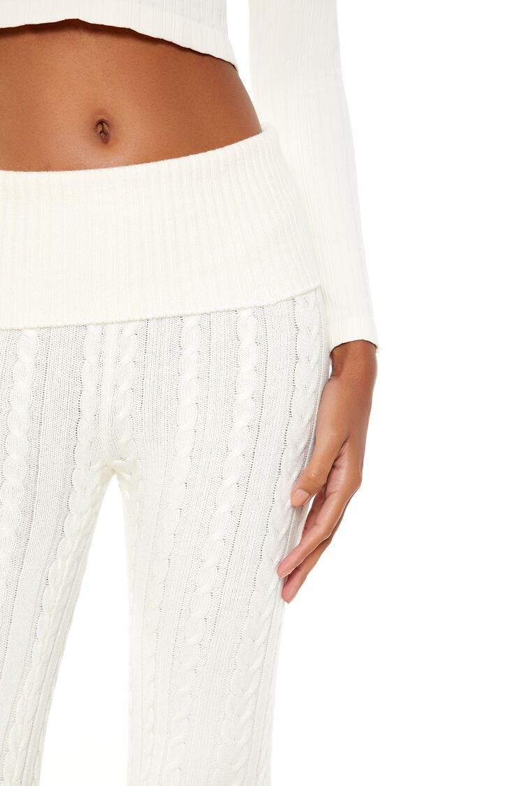 Foldover Sweater-Knit Pants | Forever 21 Women