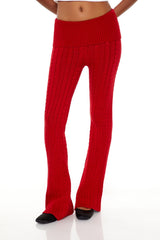 Foldover Sweater-Knit Pants | Forever 21 Women