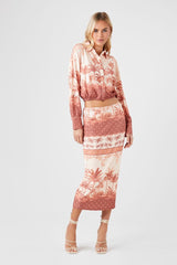 Tropical Print Midi Skirt | Forever 21 Women