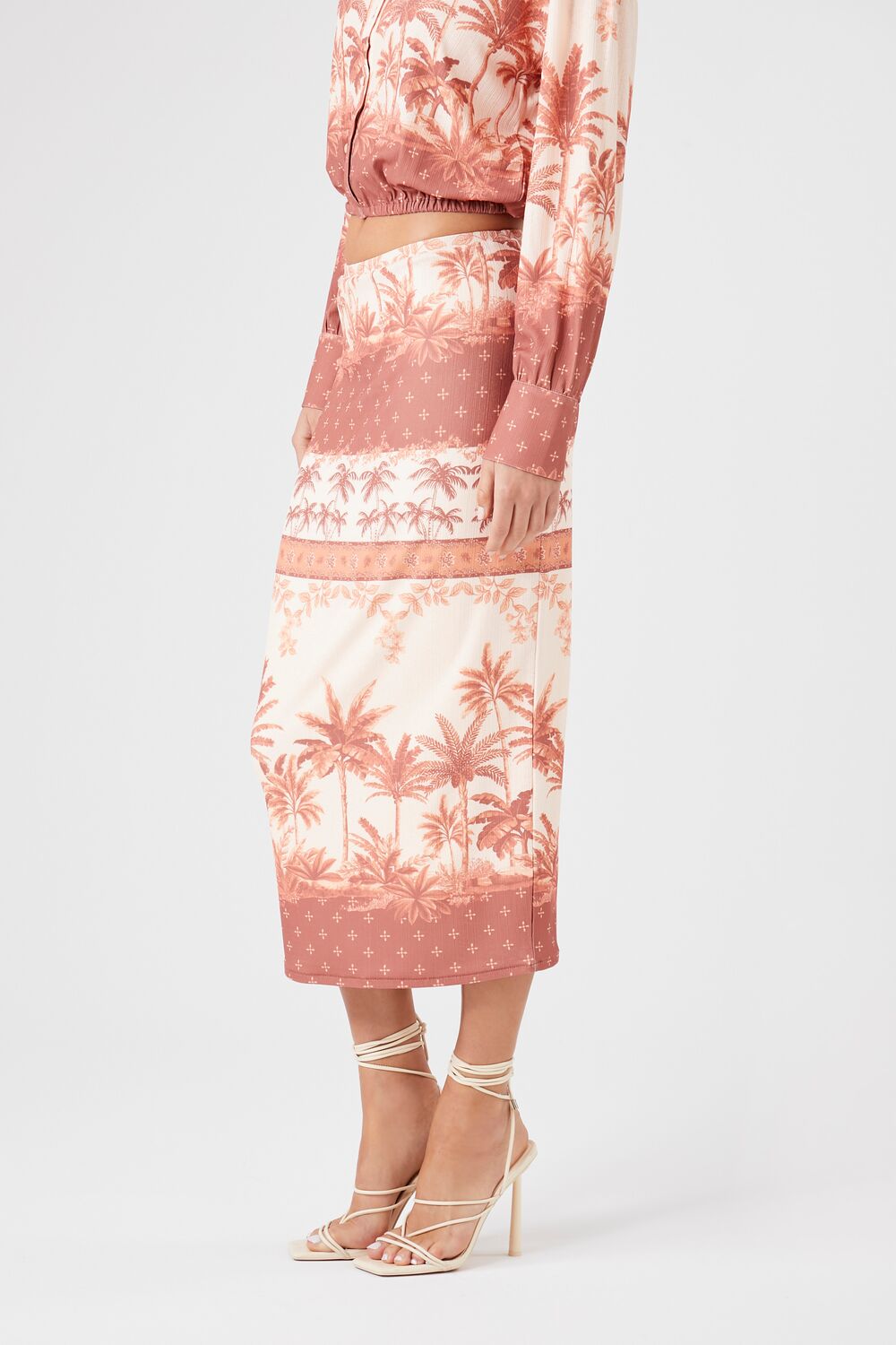 Tropical Print Midi Skirt | Forever 21 Women
