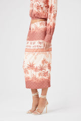 Tropical Print Midi Skirt | Forever 21 Women