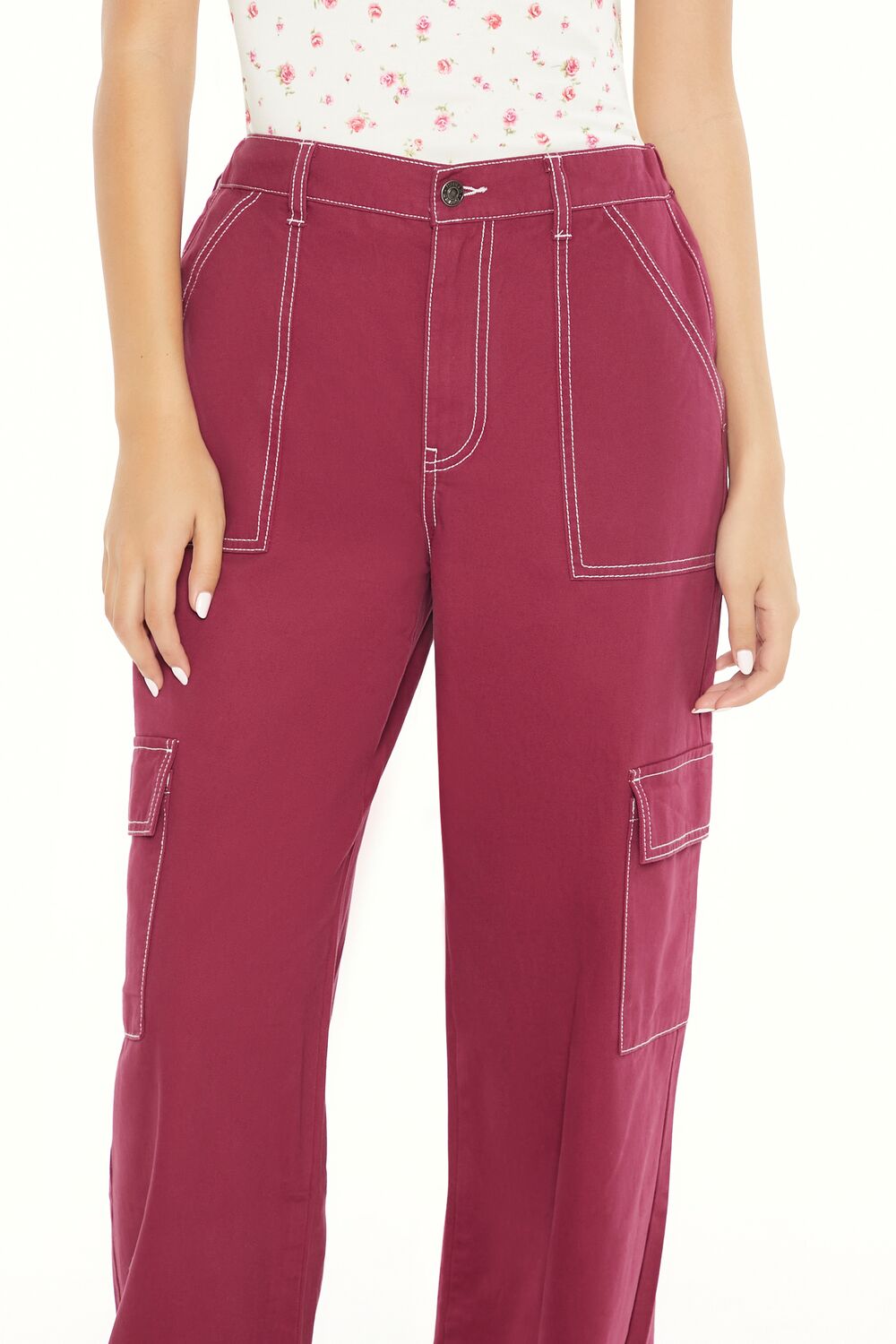 Twill Straight Cargo Pants | Forever 21 Women