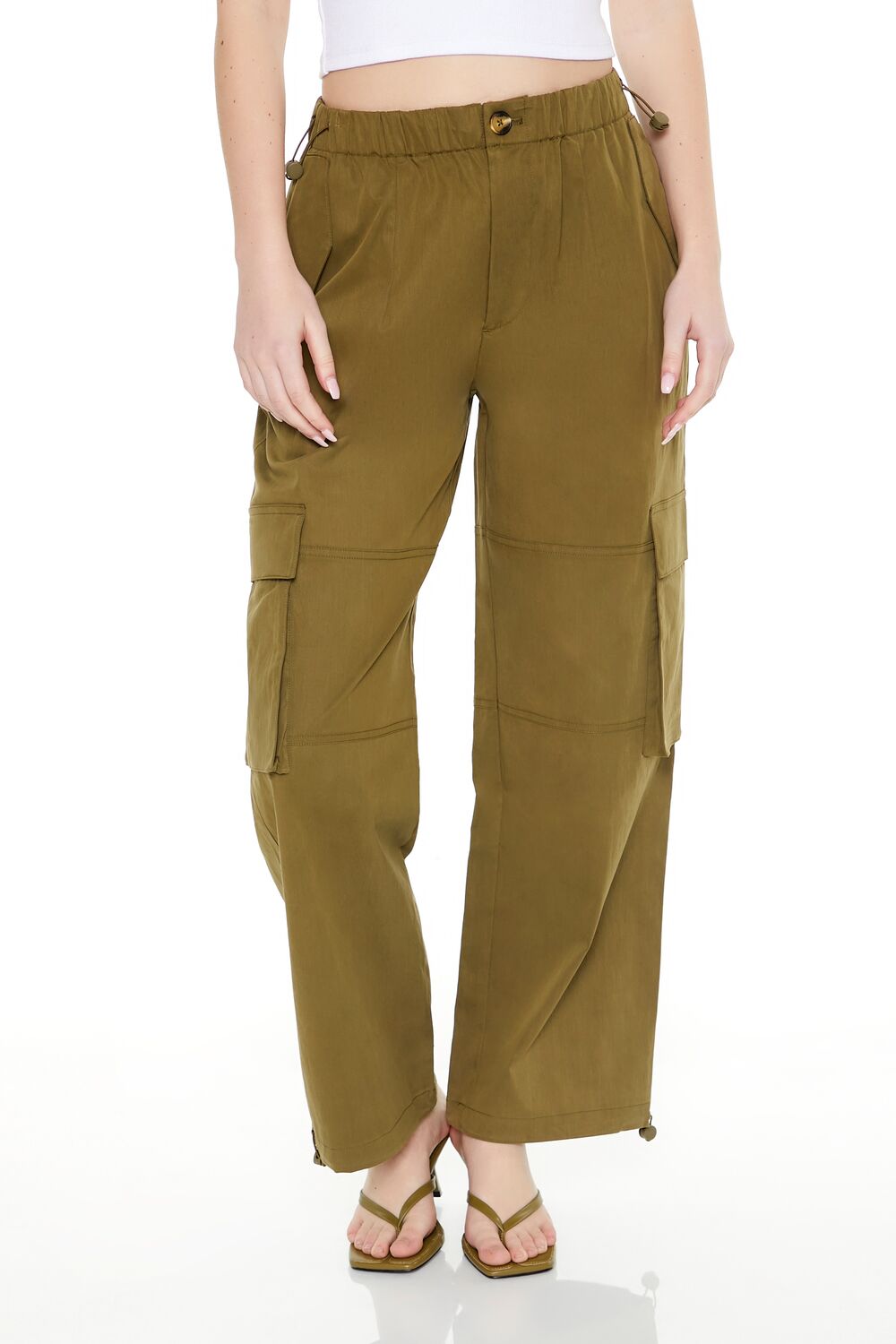 Toggle Drawstring Cargo Joggers | Forever 21 Women