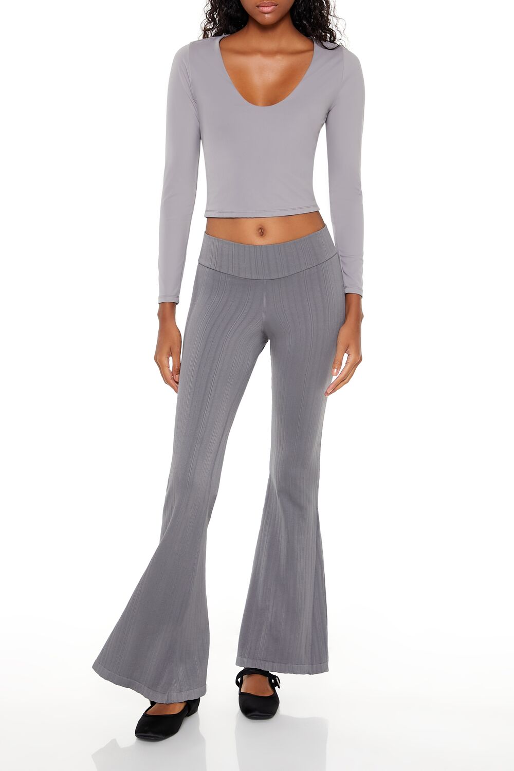Seamless High-Rise Flare Pants | Forever 21 Women