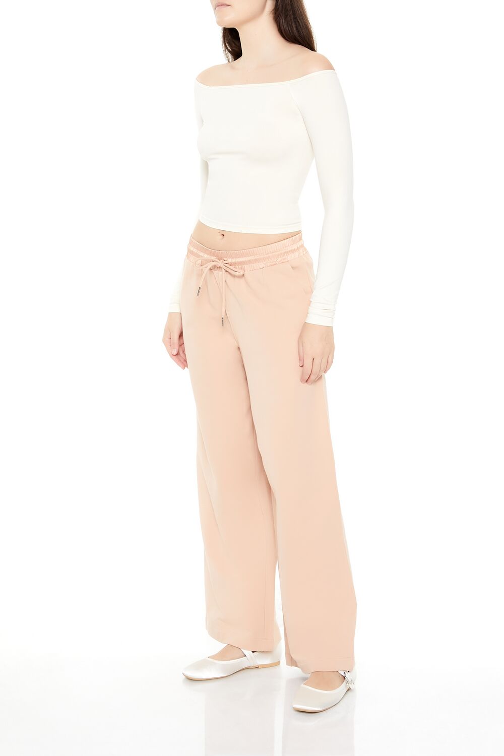Satin Mid-Rise Wide-Leg Pants | Forever 21 Women