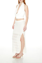 Pointelle Sweater-Knit Maxi Skirt | Forever 21 Women