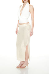 Crochet Lace-Up Maxi Skirt | Forever 21 Women