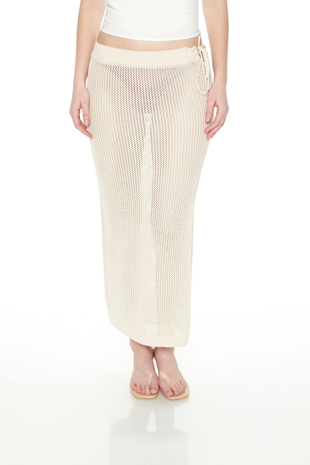 Crochet Lace-Up Maxi Skirt | Forever 21 Women