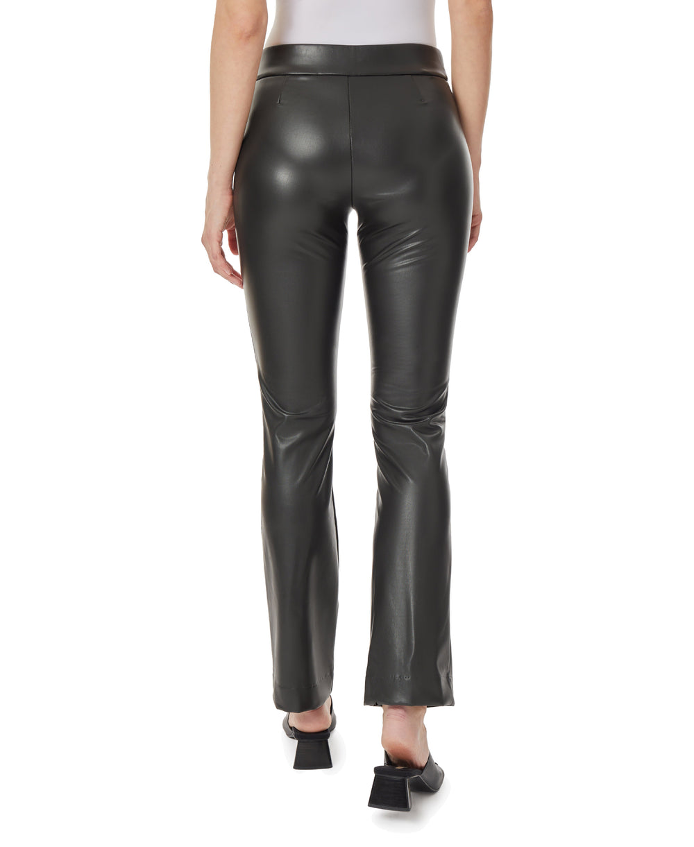Vegan Leather Pull On Bootleg Pant | Forever 21 Women