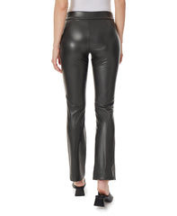 Vegan Leather Pull On Bootleg Pant | Forever 21 Women