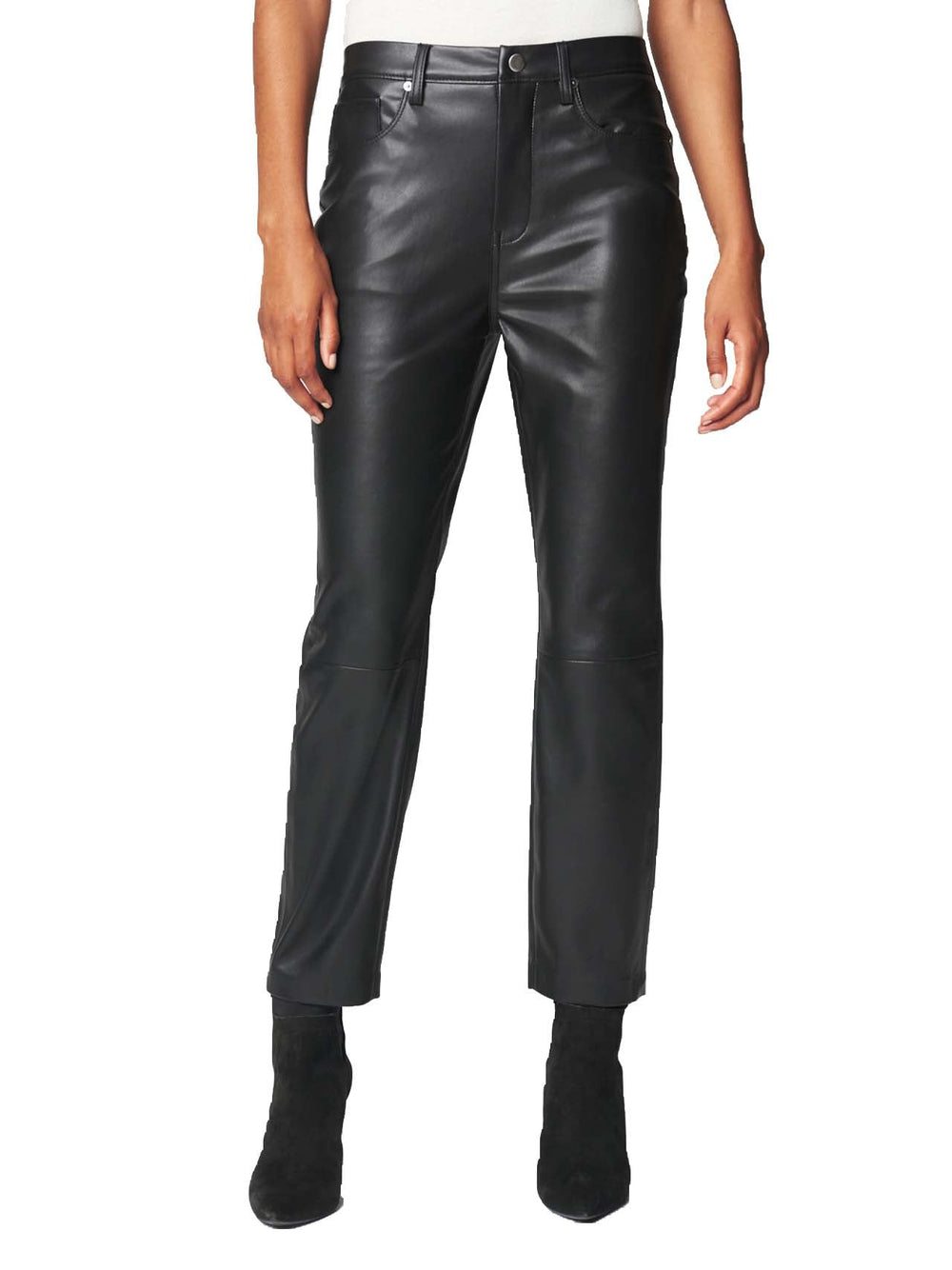 Vegan Leather High Rise Pants | Forever 21 Women