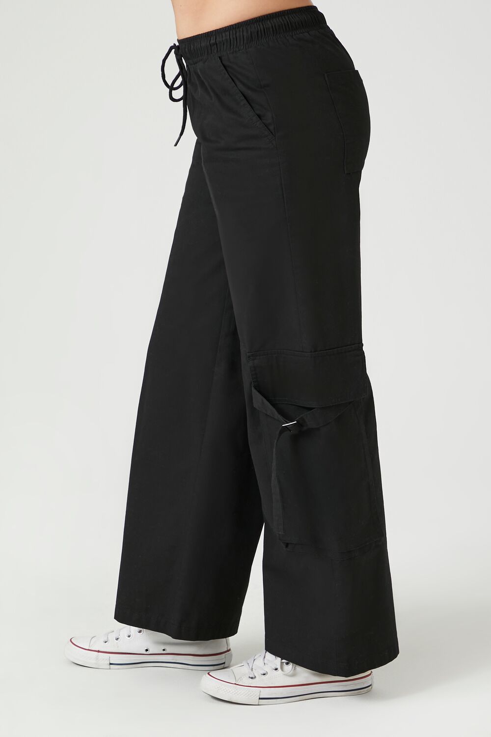 Twill High-Rise Utility Pants | Forever 21 Women