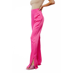 Safia Split Hem Satin Pants | Forever 21 Women