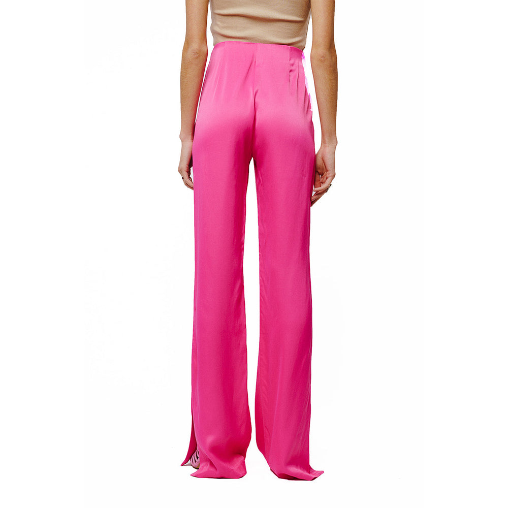 Safia Split Hem Satin Pants | Forever 21 Women