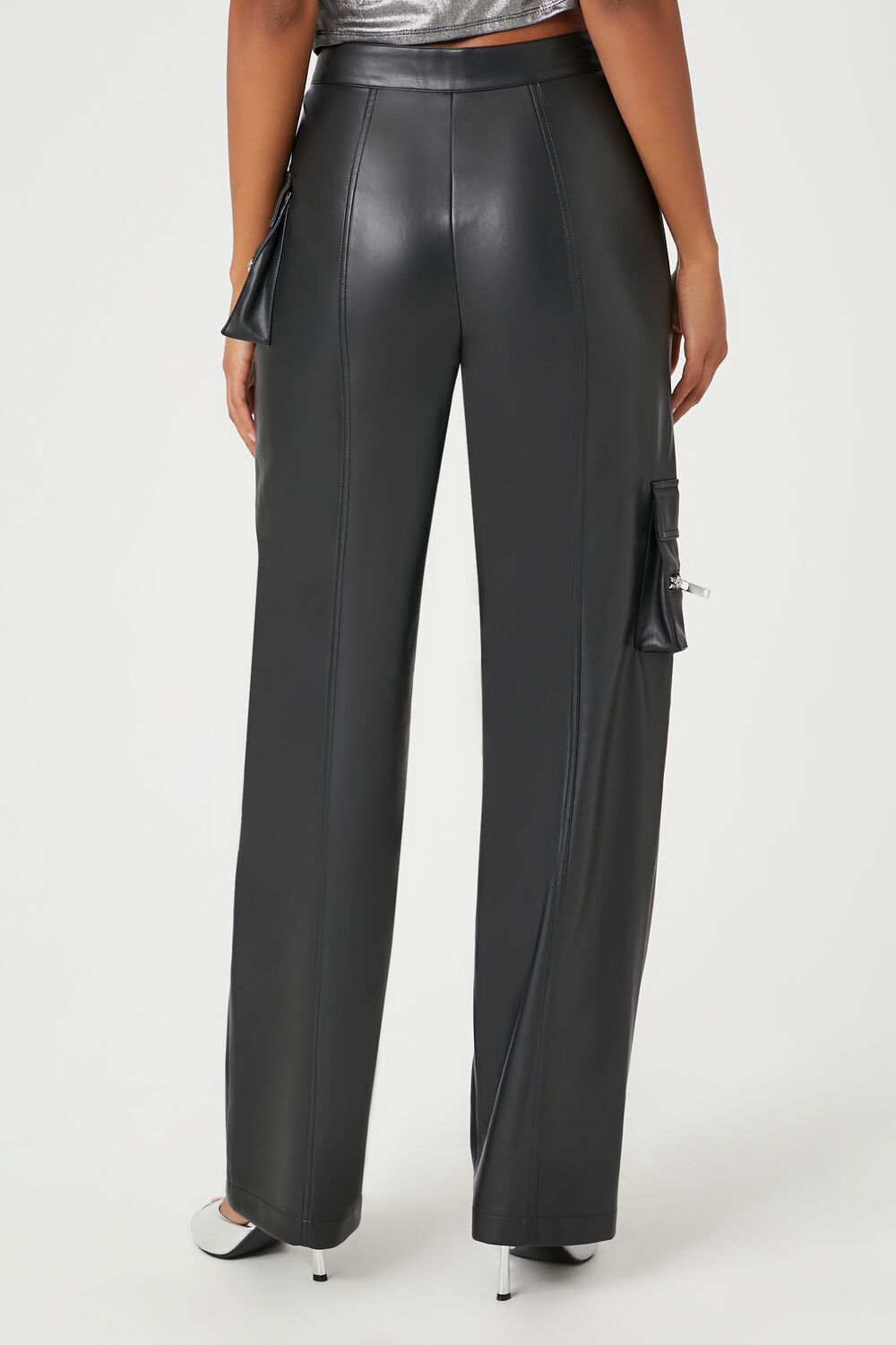 Faux Leather Cargo Ankle Pants | Forever 21 Women