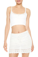 Scalloped Crochet Mini Skirt | Forever 21 Women