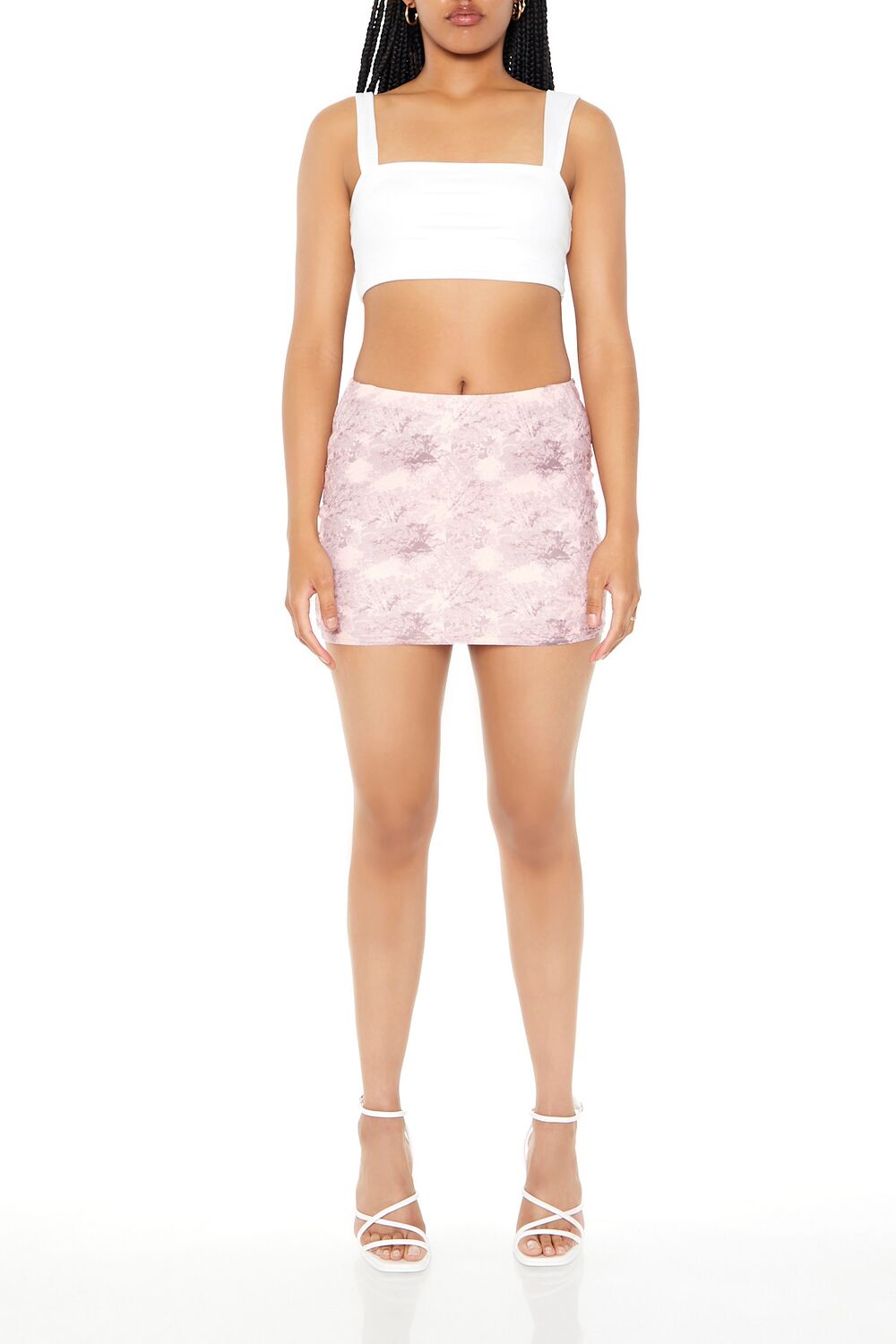 Fitted Abstract Print Mini Skirt | Forever 21 Women