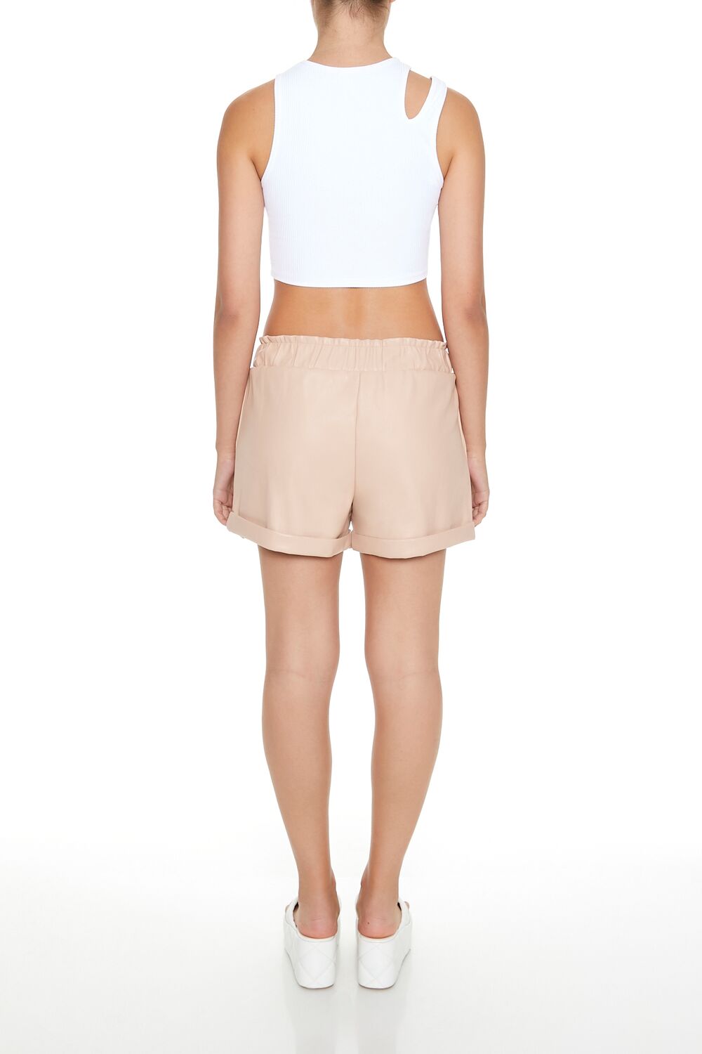 Faux Leather High-Waist Shorts | Forever 21 Women