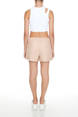 Faux Leather High-Waist Shorts | Forever 21 Women