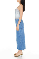 Convertible Denim Maxi Skirt | Forever 21 Women