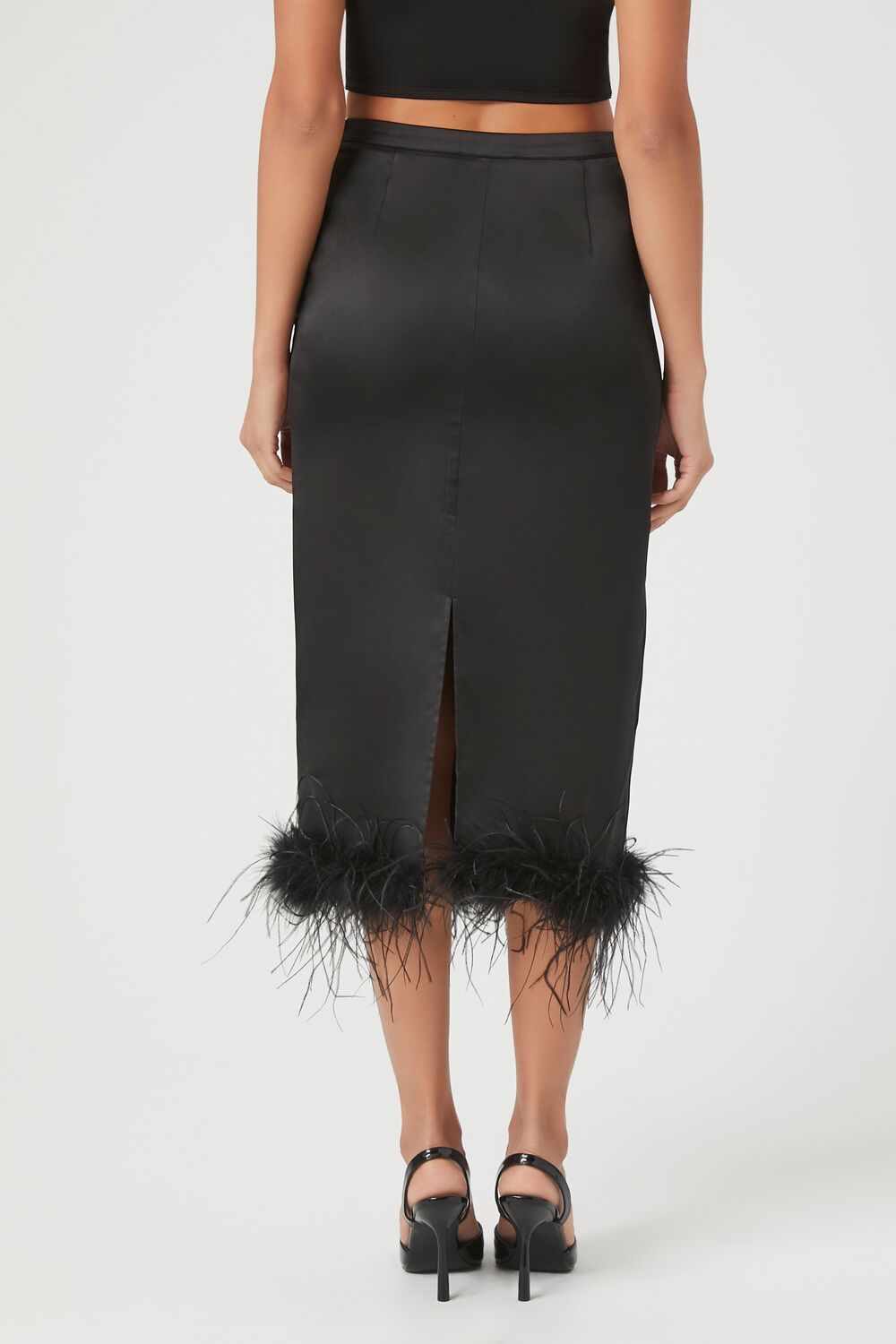 Feather-Trim Maxi Skirt | Forever 21 Women