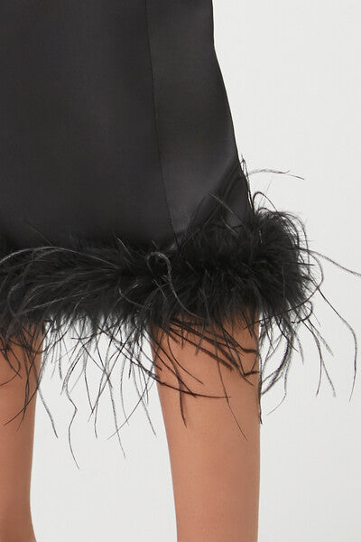 Feather-Trim Maxi Skirt | Forever 21 Women