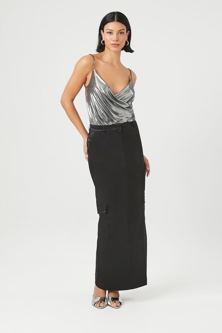 Satin Cargo Maxi Skirt | Forever 21 Women