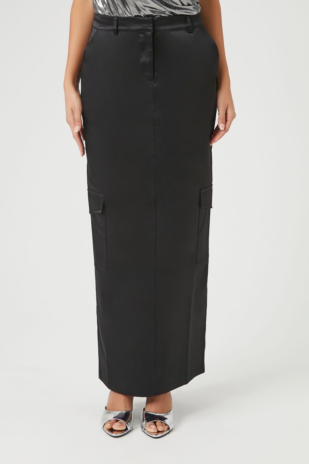 Satin Cargo Maxi Skirt | Forever 21 Women