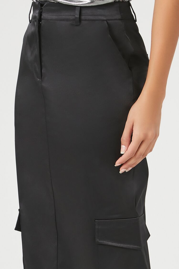 Satin Cargo Maxi Skirt | Forever 21 Women