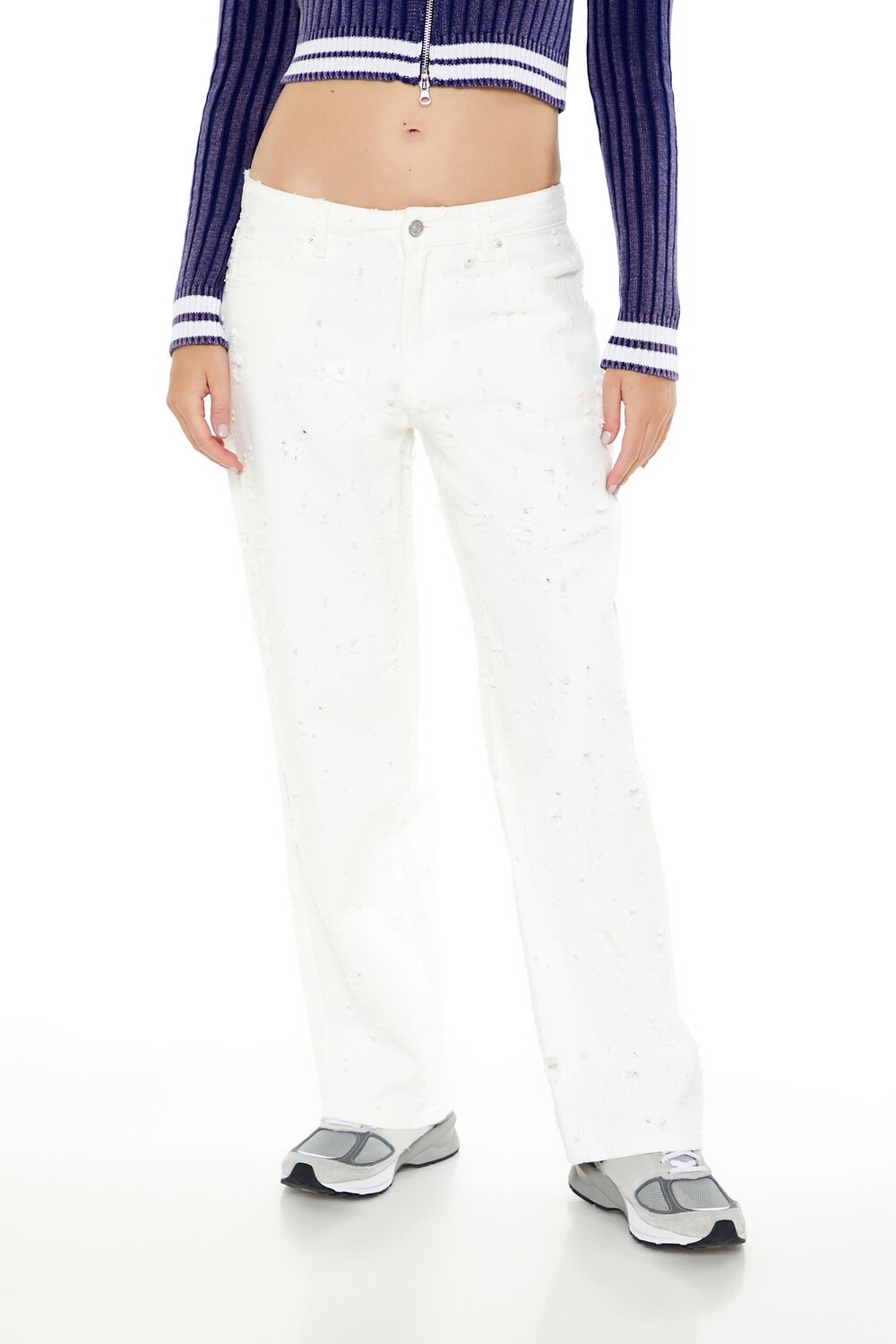 Twill Mid-Rise Pants | Forever 21 Women