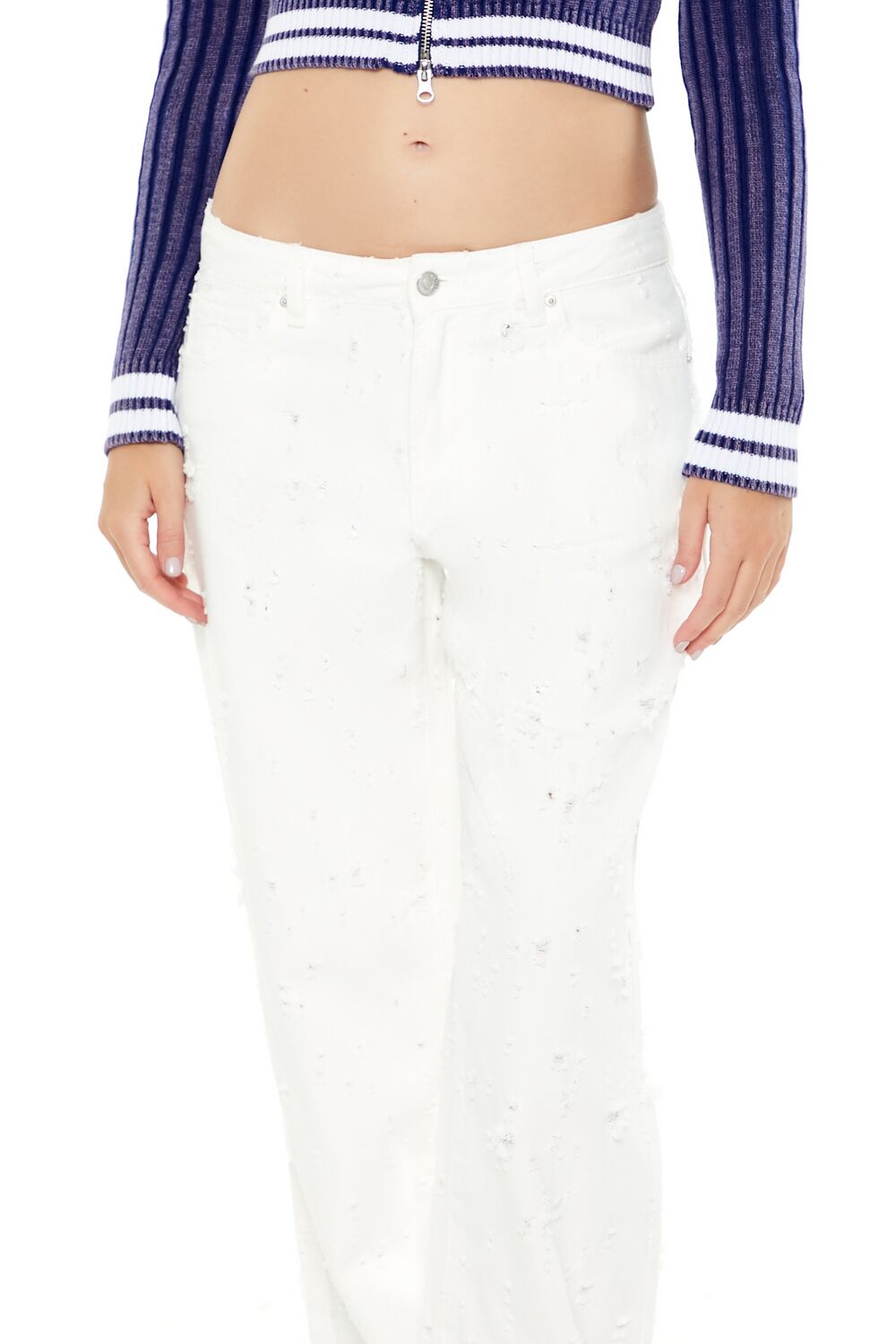 Twill Mid-Rise Pants | Forever 21 Women