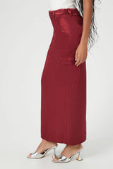 Satin Slit Midi Skirt | Forever 21 Women