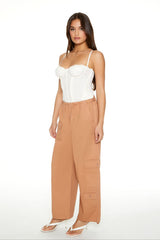 Twill Toggle Drawstring Cargo Pants | Forever 21 Women