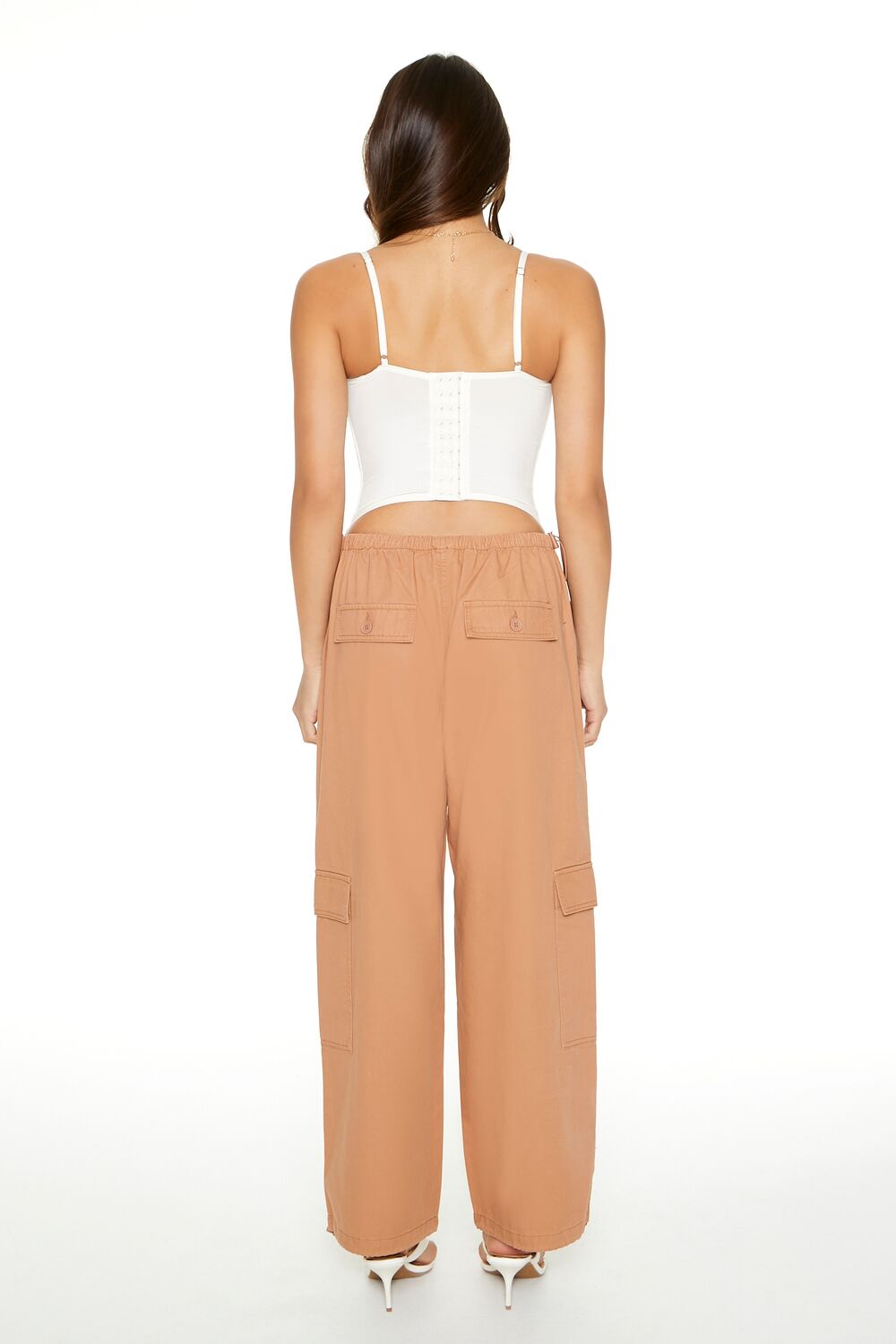 Twill Toggle Drawstring Cargo Pants | Forever 21 Women