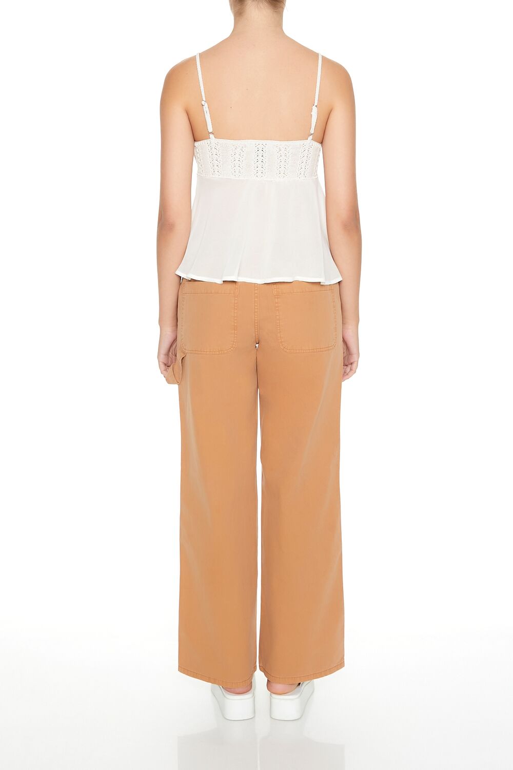 Poplin Utility Carpenter Pants | Forever 21 Women