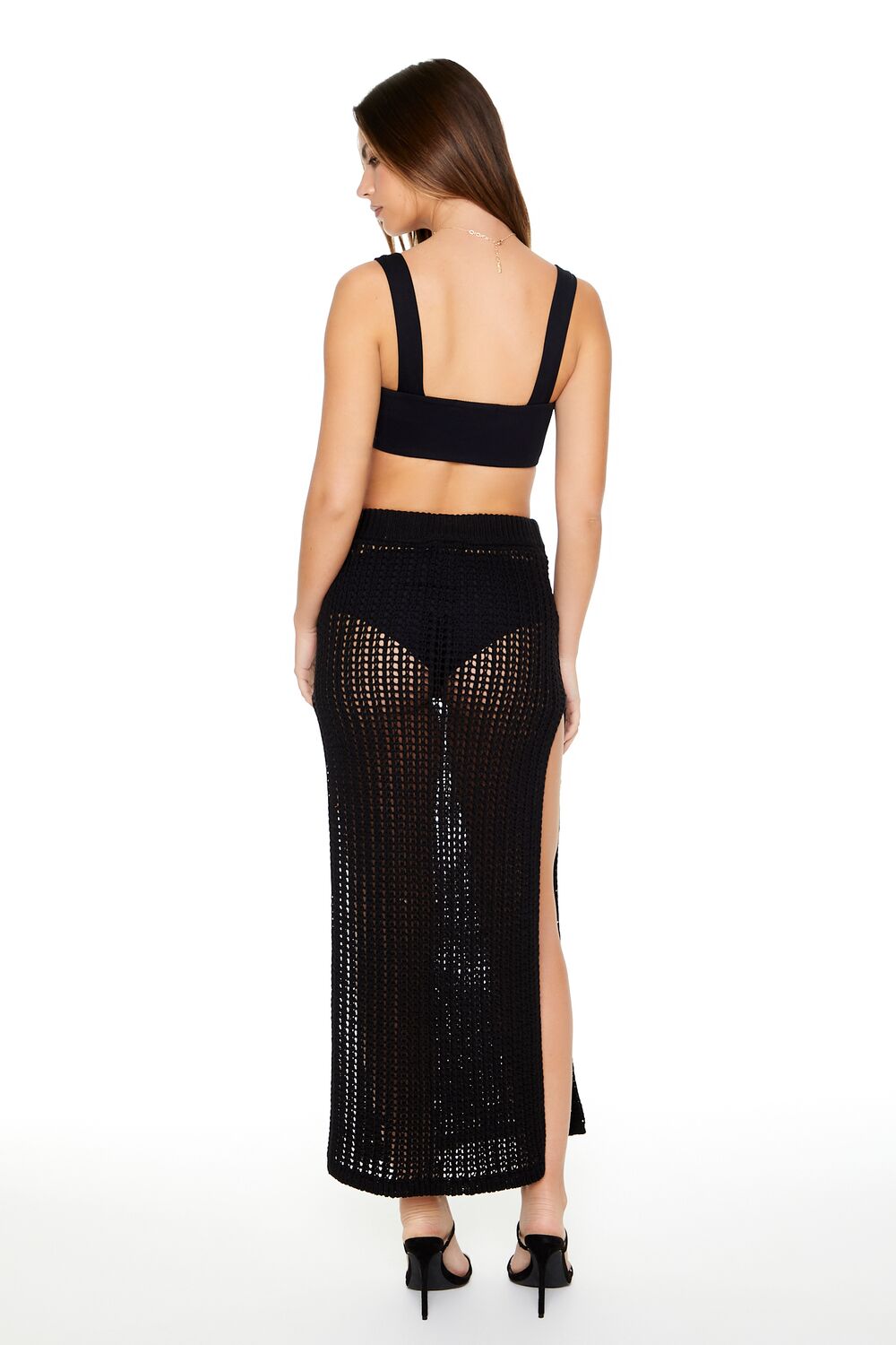 Sheer Crochet Maxi Skirt | Forever 21 Women
