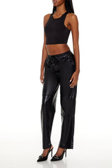 Faux Leather High-Rise Pants | Forever 21 Women