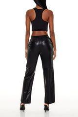 Faux Leather High-Rise Pants | Forever 21 Women