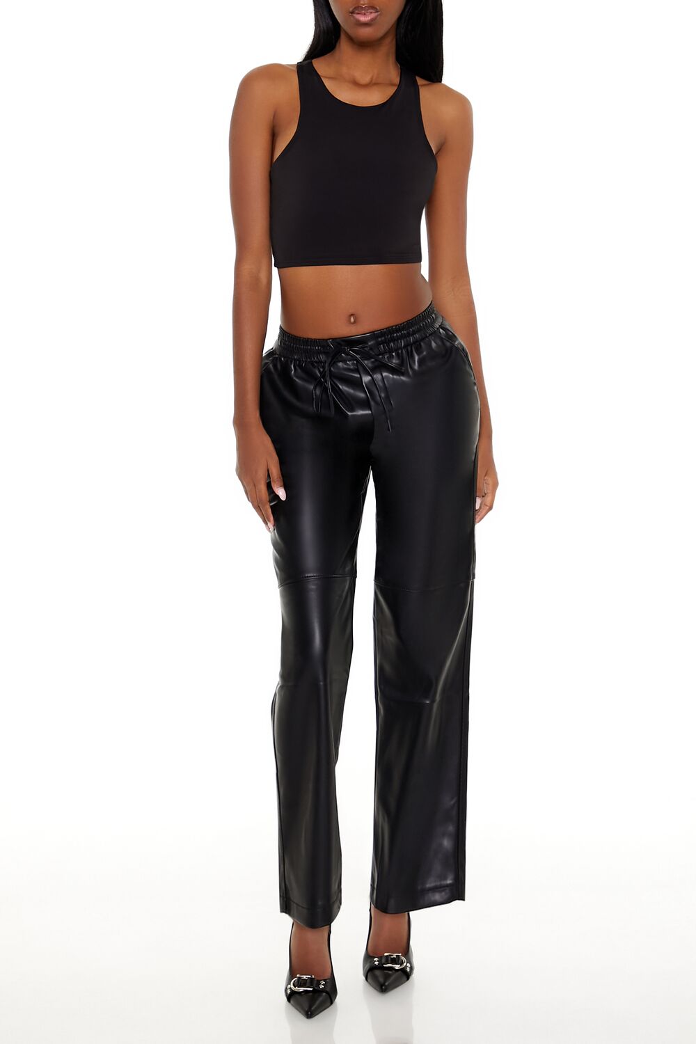 Faux Leather High-Rise Pants | Forever 21 Women