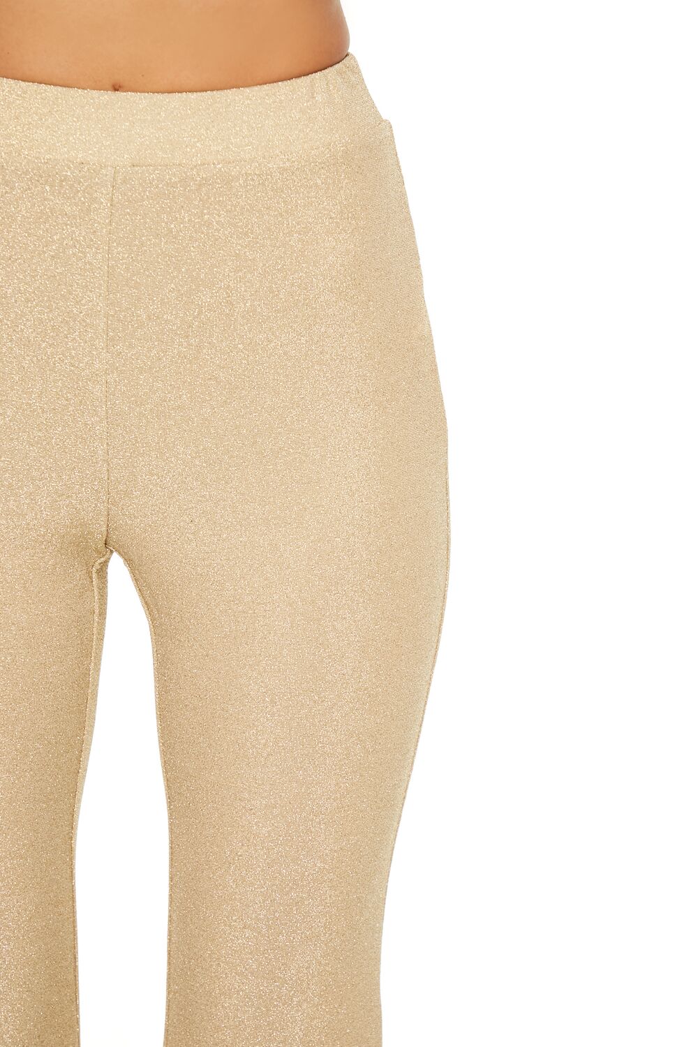 Glitter High-Rise Flare Pants | Forever 21 Women