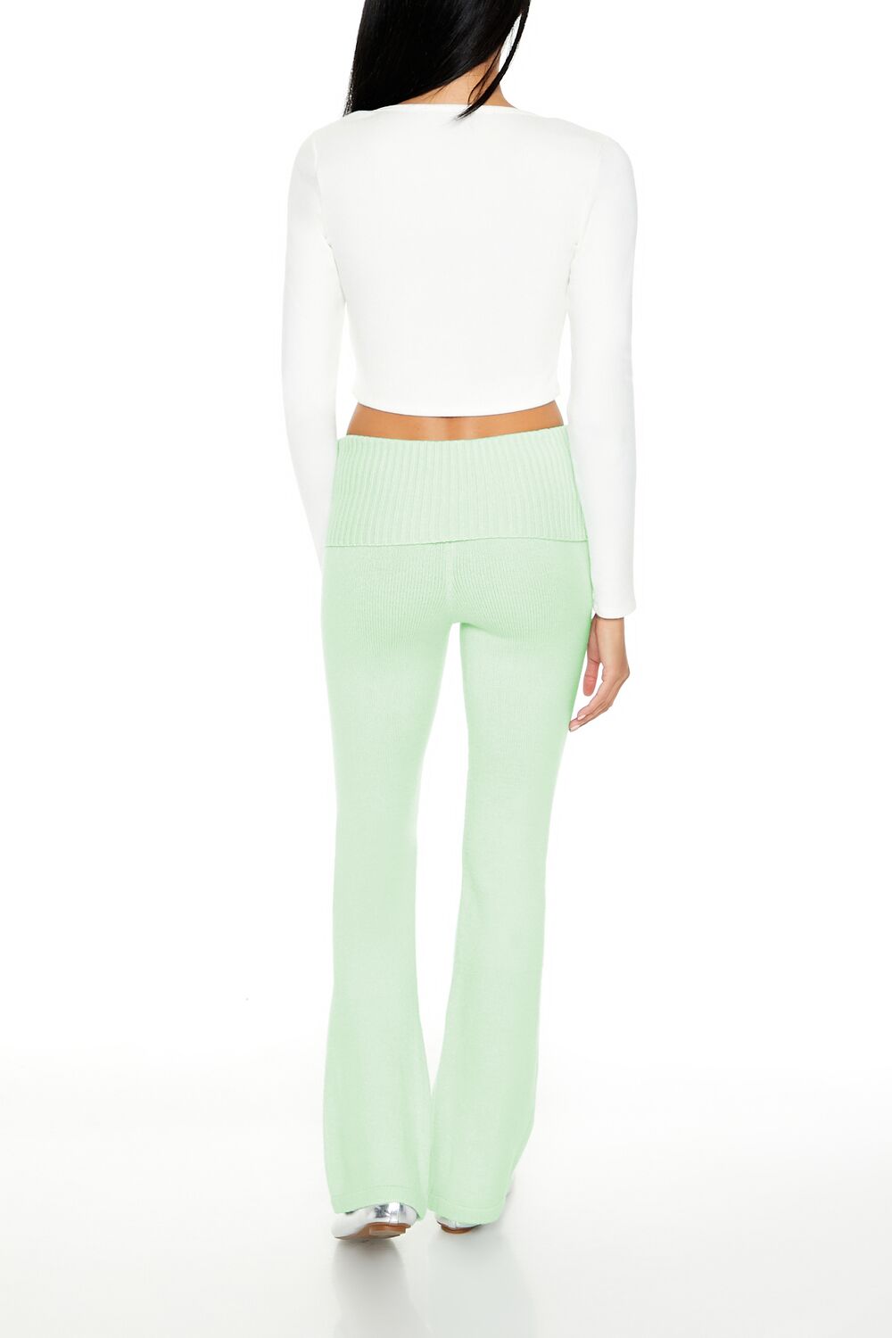 Sweater-Knit High-Rise Flare Pants | Forever 21 Women