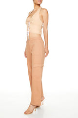 Twill Low-Rise Cargo Pants | Forever 21 Women