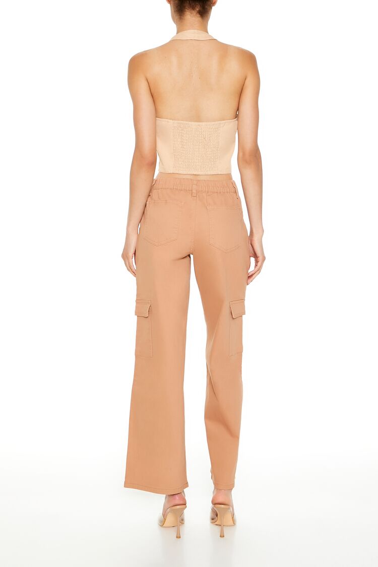 Twill Low-Rise Cargo Pants | Forever 21 Women