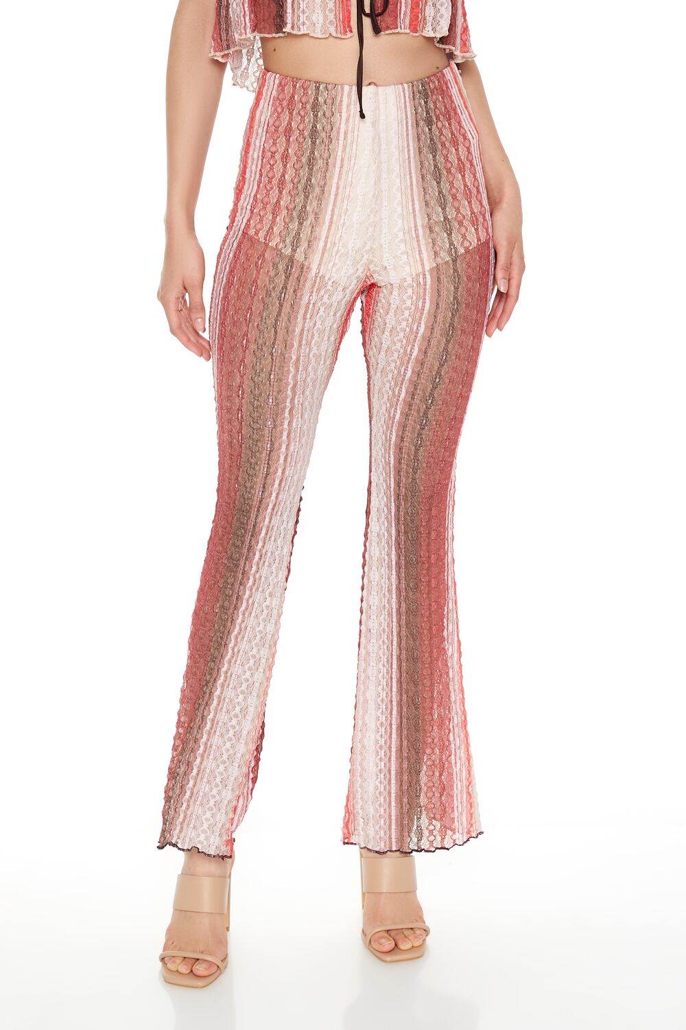 Striped Flare-Leg Pants | Forever 21 Women