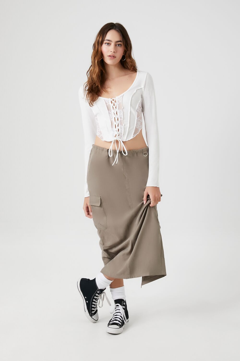 Cargo Maxi Skirt | Forever 21 Women