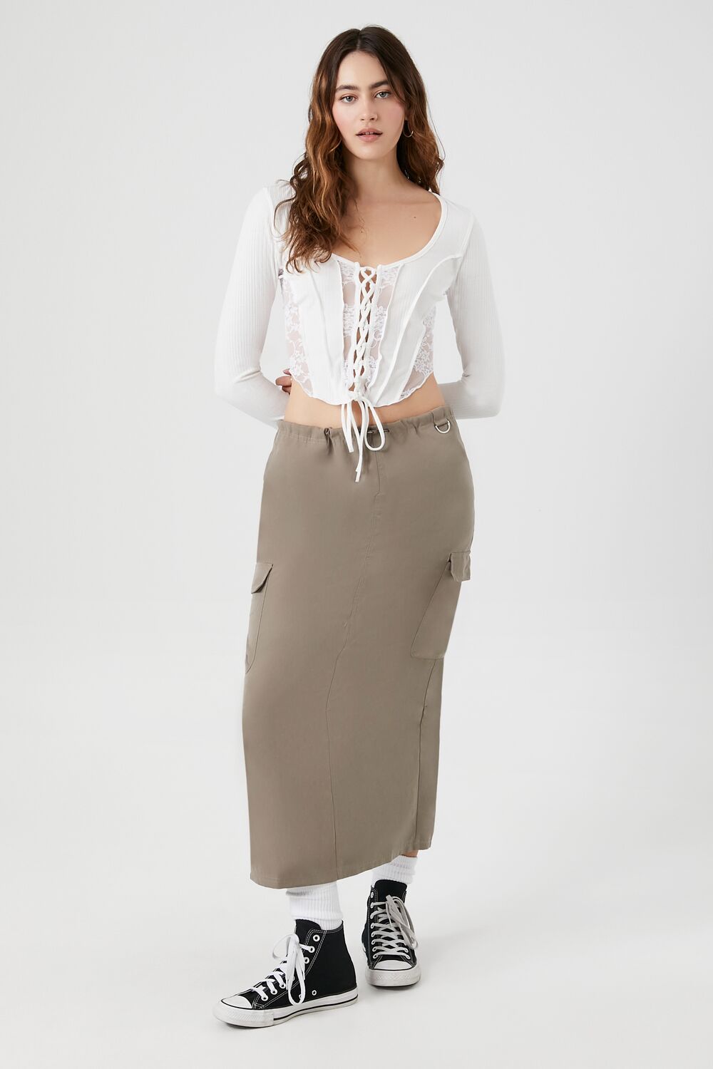 Cargo Maxi Skirt | Forever 21 Women