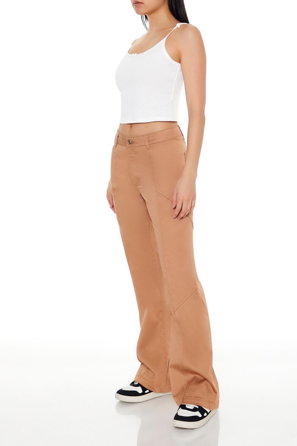 Straight-Leg Mid-Rise Pants | Forever 21 Women