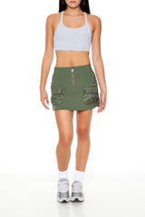 Active Zip-Up Cargo Skort | Forever 21 Women