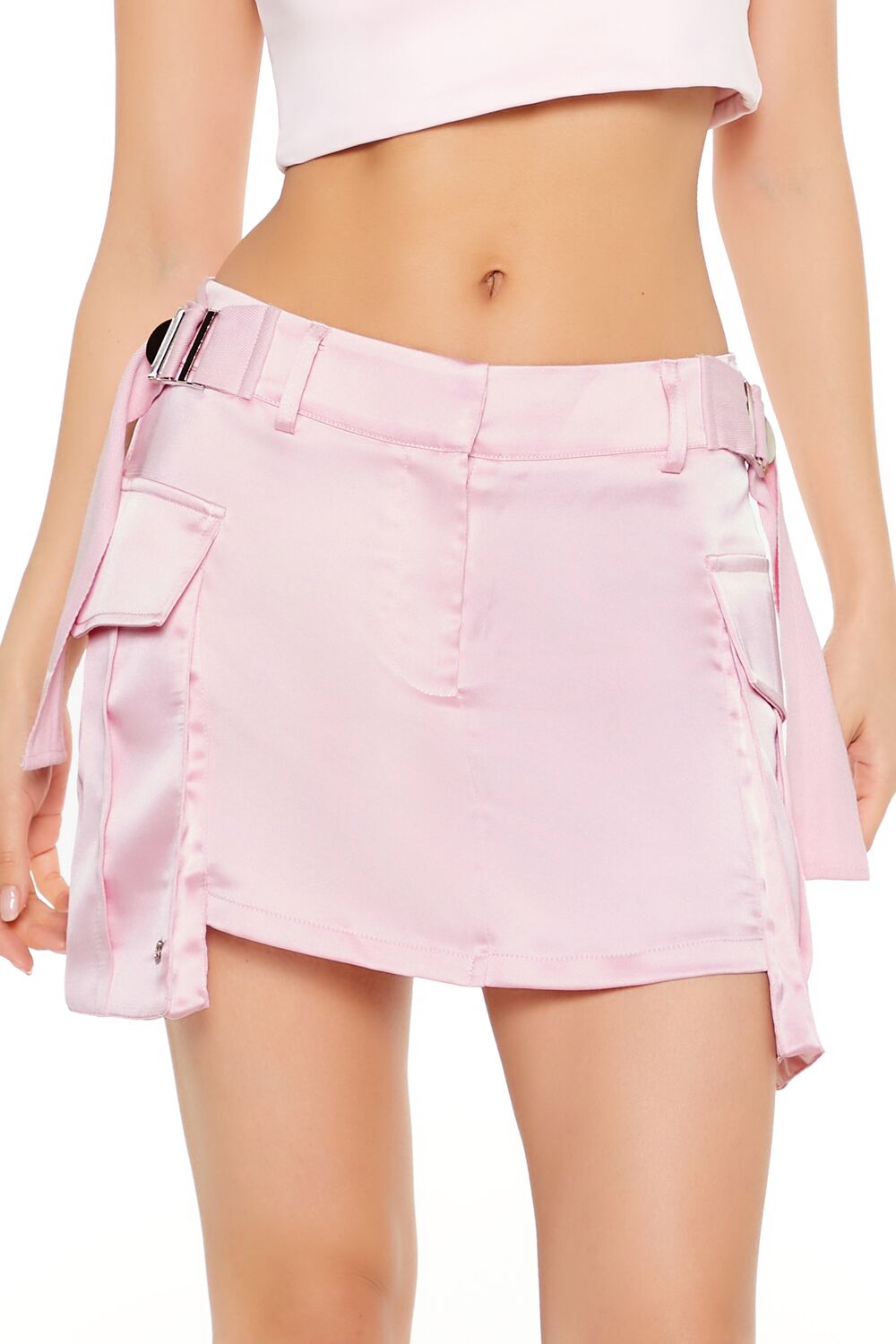 Satin Cargo Mini Skirt | Forever 21 Women