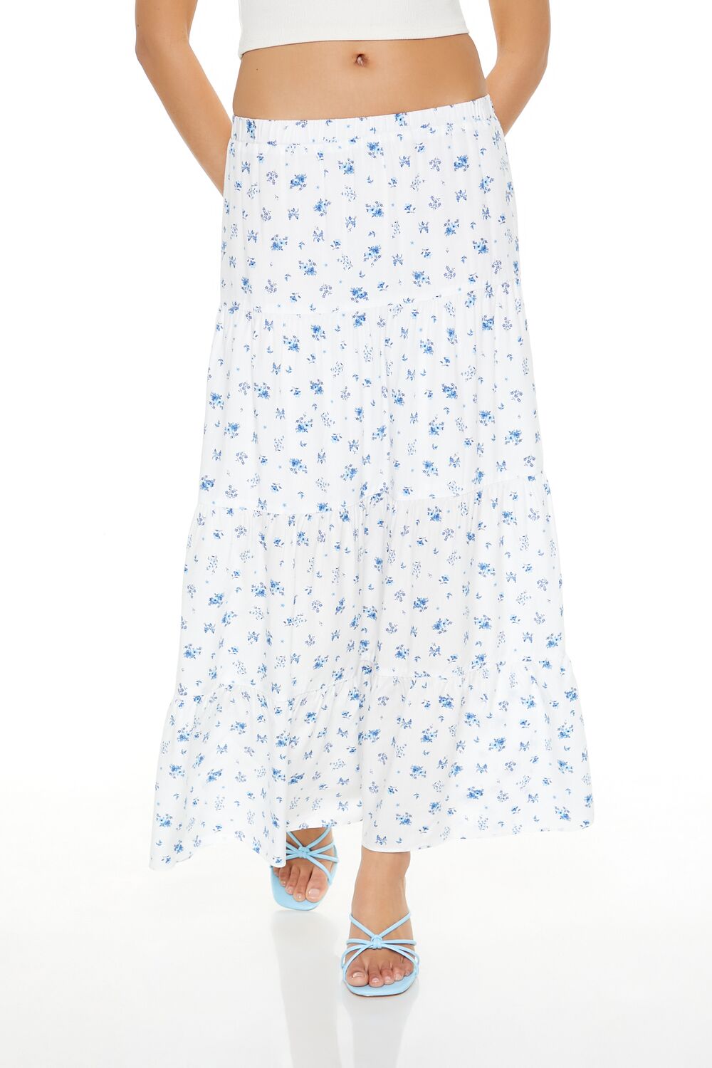 Tiered Floral Print Maxi Skirt | Forever 21 Women